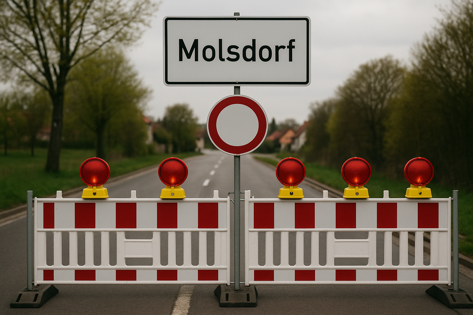 Vollsperrung, ab 07/2025, Molsdorf Komplexbaumaßname Molsdorf Süd
