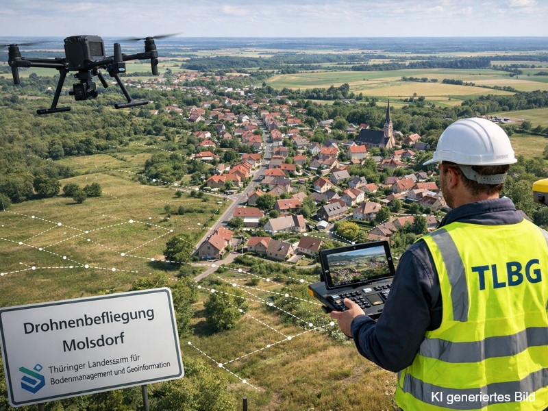 Drohnenbefliegung in Molsdorf, 07.04.2026